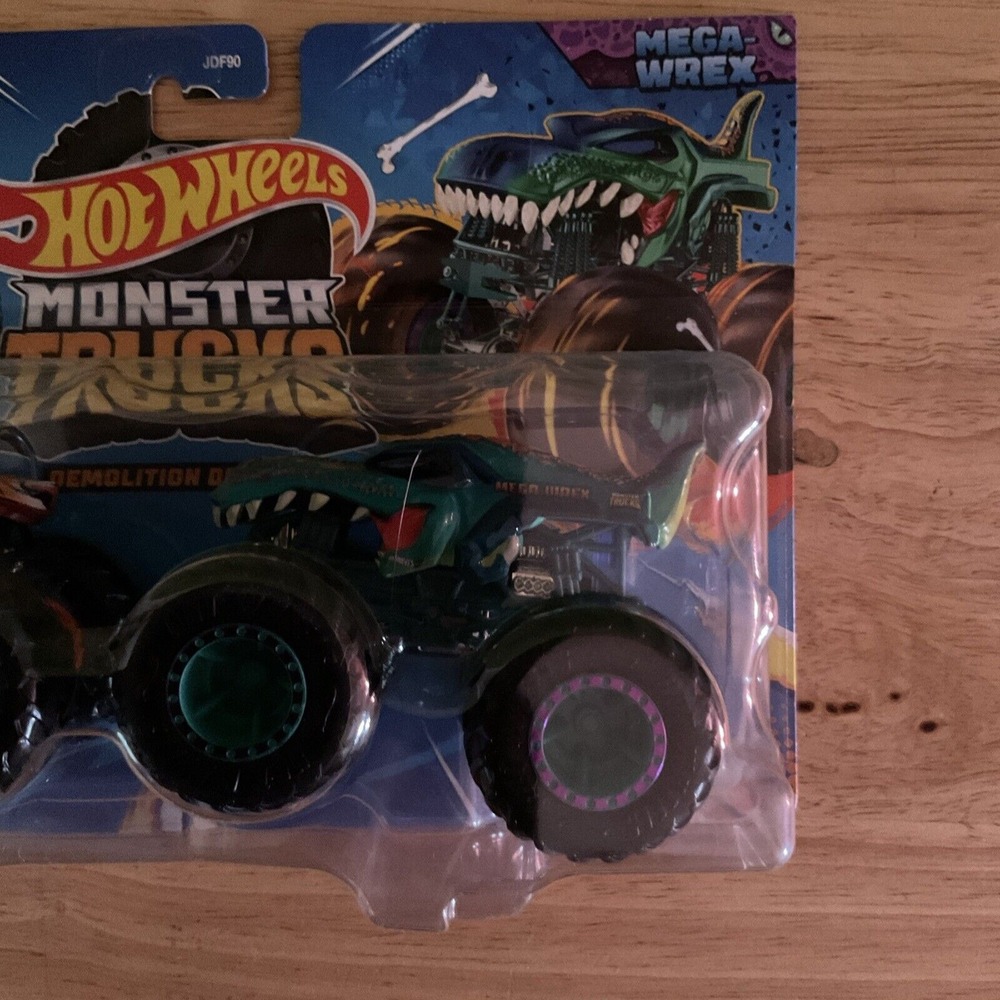 Mattel Hot Wheels Monster Truck Demolition Double, Tiger Shark And Mega-Wrex - Picture 3 of 8